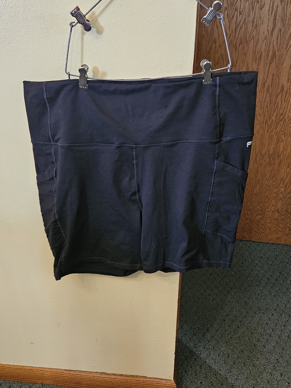Fabletics Black Performance Shorts with Side Pockets 4x